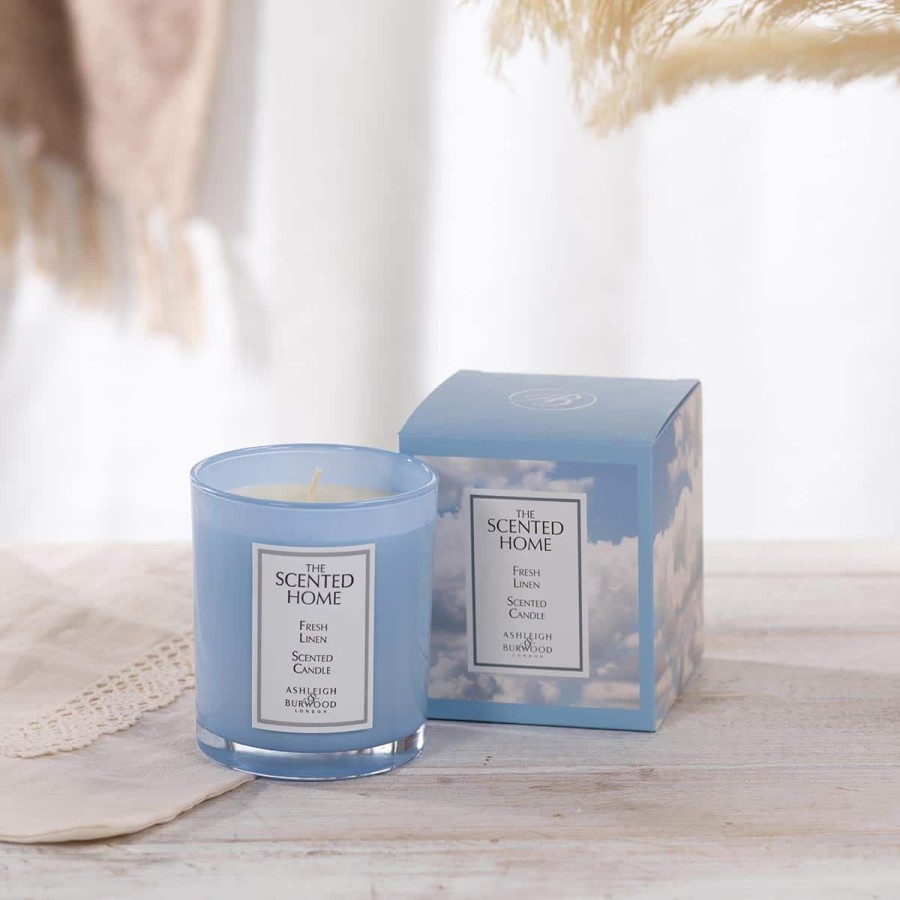 Products Ashleigh & Burwood | Fresh Linen Scented Jar Candle