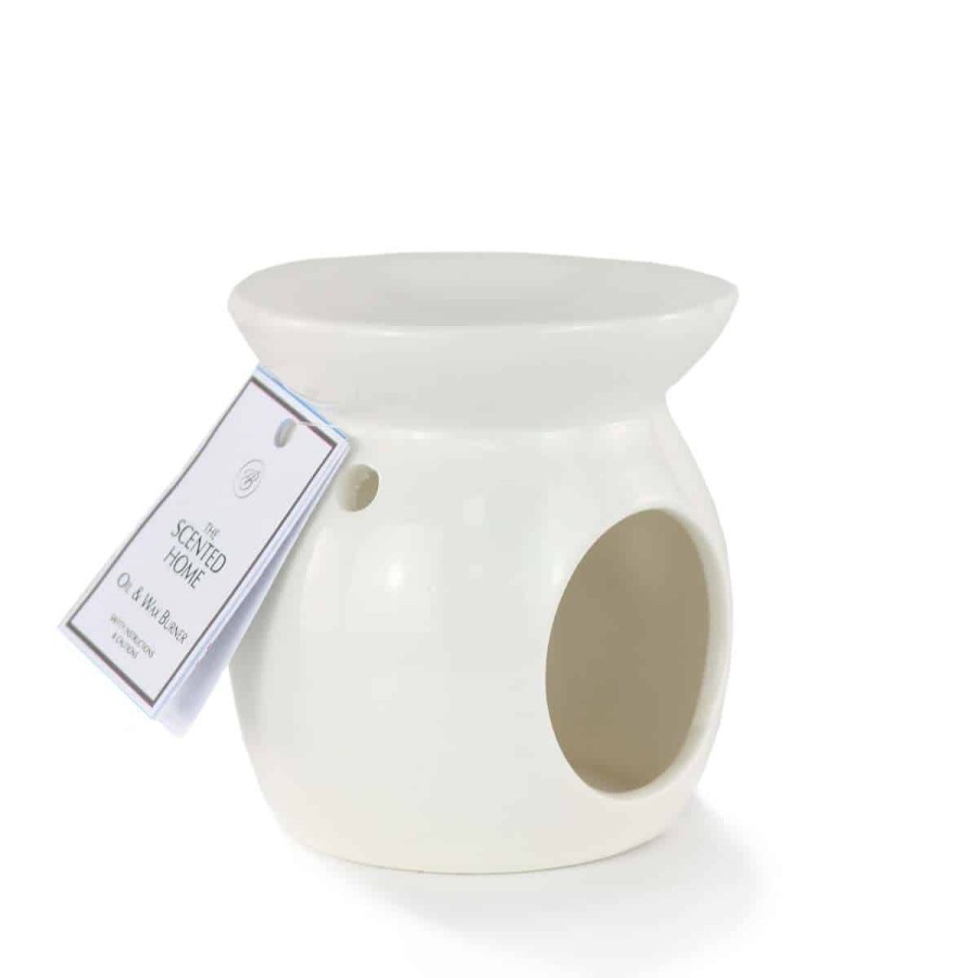 Products Ashleigh & Burwood | White Round Wax Melt Burner