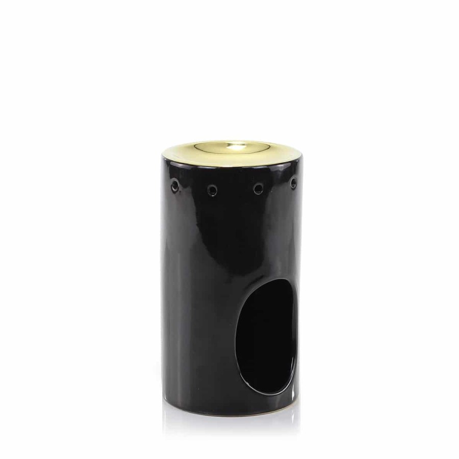 Products Ashleigh & Burwood | Black & Gold Tower Oil Burner