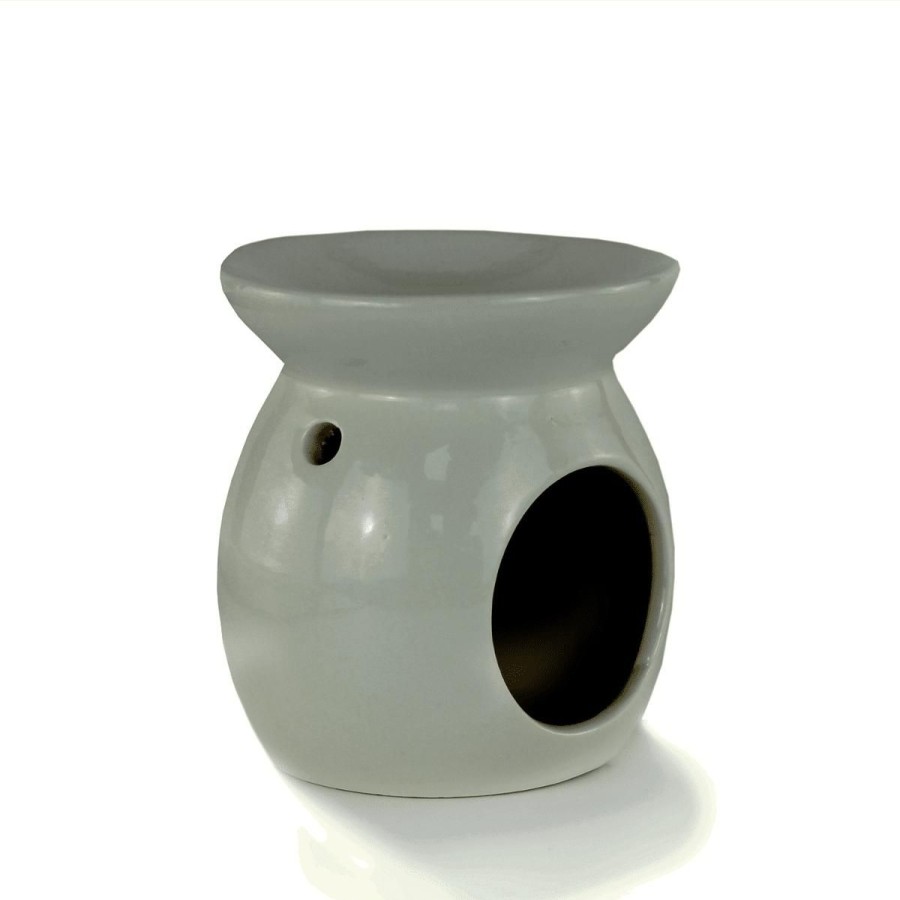 Products Ashleigh & Burwood | Grey Round Wax Melt Burner