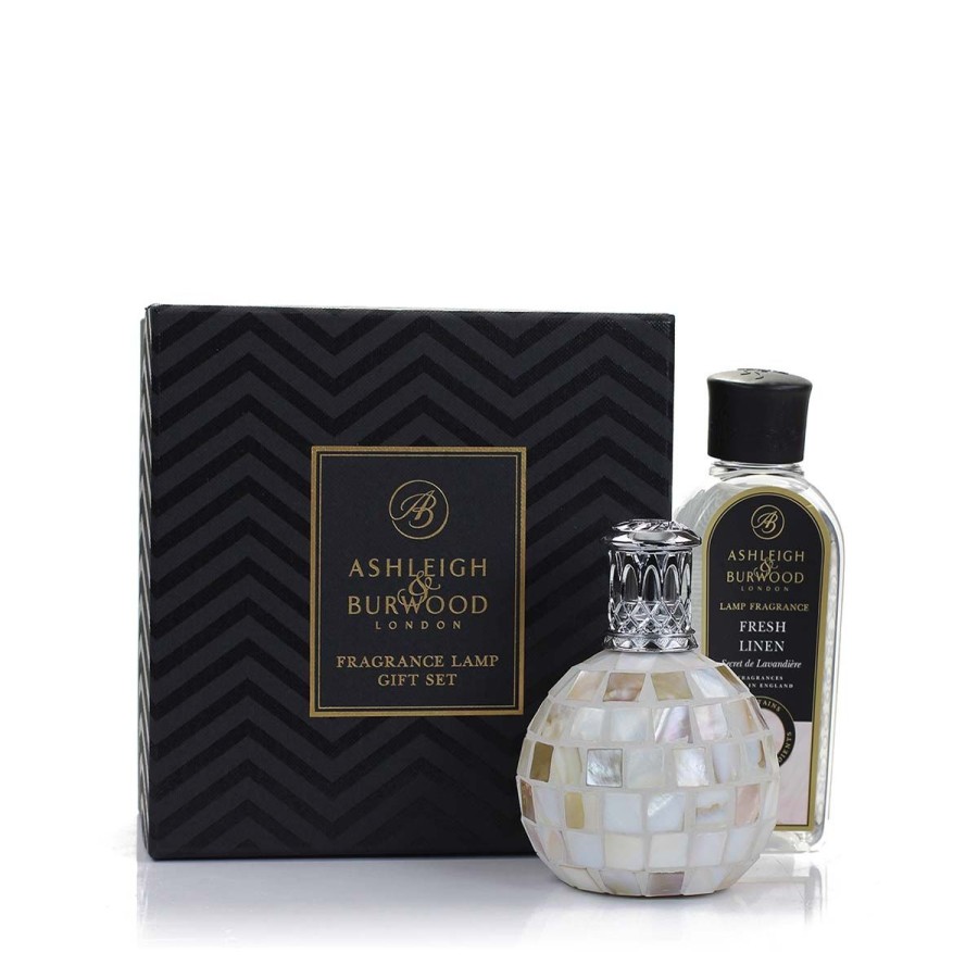 Products Ashleigh & Burwood | Arctic Tundra & Fresh Linen Fragrance Lamp Gift Set